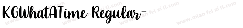 KGWhatATime Regular字体转换